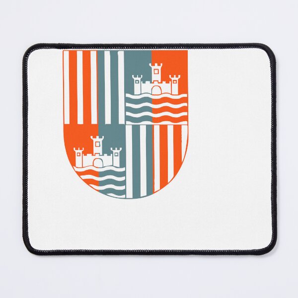 Item preview, The flag of Bredstedt orange with gray  designed and sold by CREATi AG.