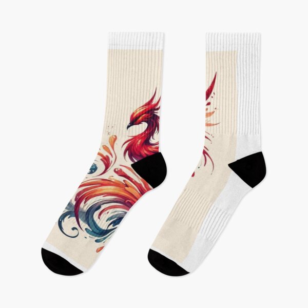 Item preview, great vibrant colorful phoenix drawing designed and sold by NivyasArtistry.