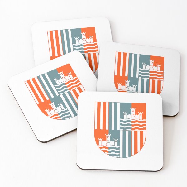 Item preview, The flag of Bredstedt orange with gray  designed and sold by CREATi AG.