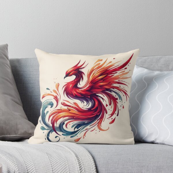 Item preview, great vibrant colorful phoenix drawing designed and sold by NivyasArtistry.