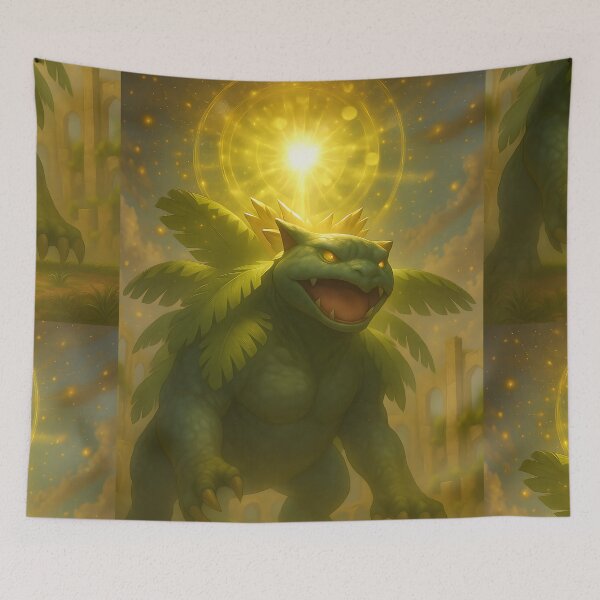 Item preview, Mythical Solar Beast – Nature Guardian Fantasy Art designed and sold by BigArtistLeia.