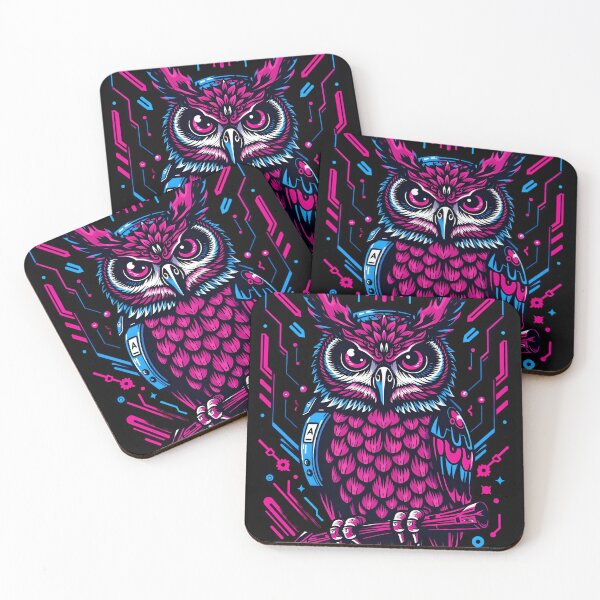 Item preview, Cyber Neon Owl designed and sold by Field-23.