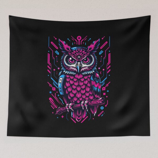 Item preview, Cyber Neon Owl designed and sold by Field-23.
