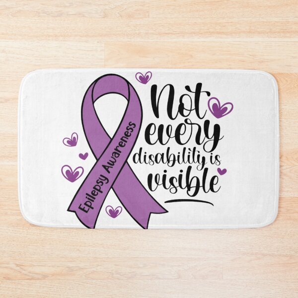 Item preview, epilepsy awareness purple ribbon designed and sold by JustaKiss822.