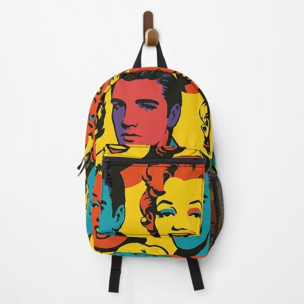 Aperçu de l'œuvre Collage d'icônes rétro Pop Art – Motifs de célébrités colorées créée et vendue par weirdfishes123.