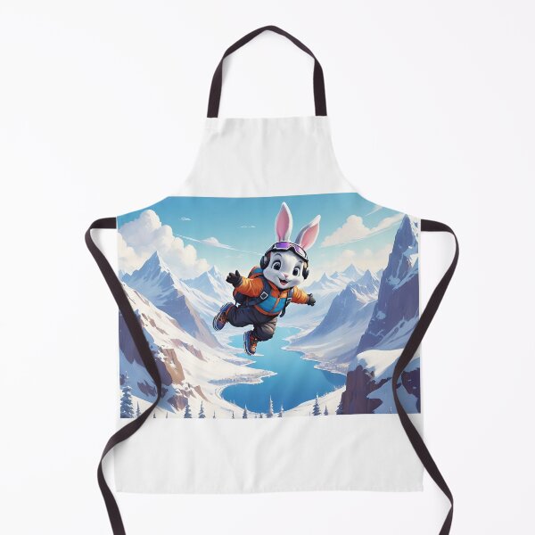 Item preview, Cute, Smiling Bunny Go Base Jumping designed and sold by Pim-Crystal.