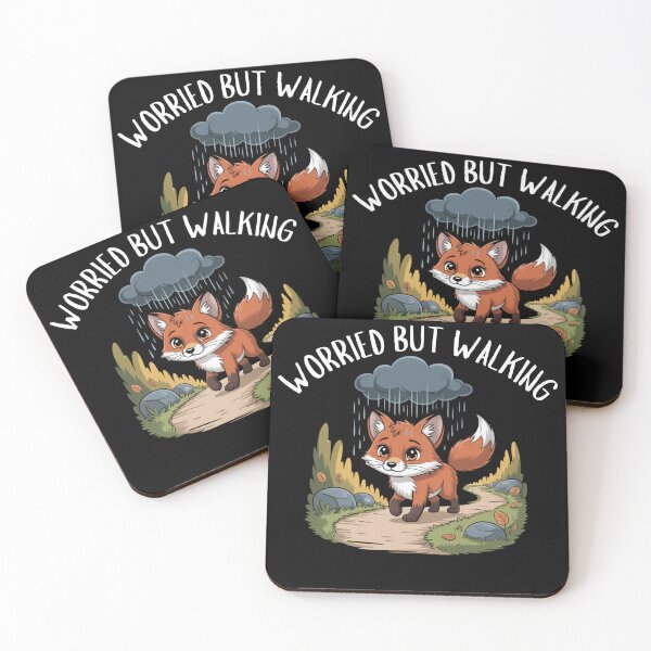 Item preview, Worried But Walking | Brave Little Fox designed and sold by suescircus.