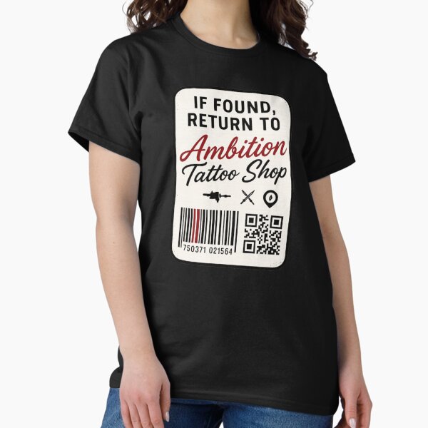 Item preview, If Found, Return to the Tattoo Shop — Lost and Inked designed and sold by silhouettish.