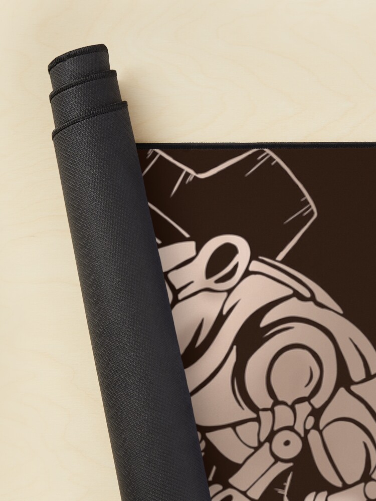Aperçu 2 sur 5. Tapis de souris avec l'œuvre T-shirt « Timberborn Line Art » – Nature versus technologie dans le dessin au trait fin créée et vendue par Engl.
