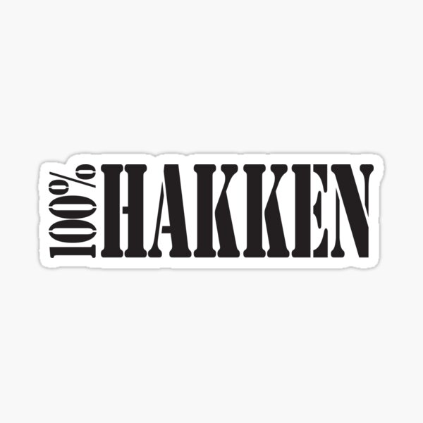 100% Hakken Sticker