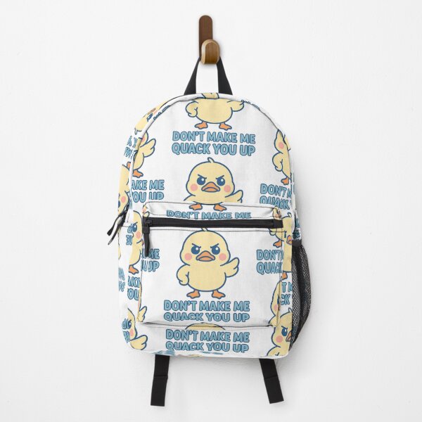 Item preview, Don’t Make Me Quack You Up – Funny Kawaii Angry Duck designed and sold by Asbiell.