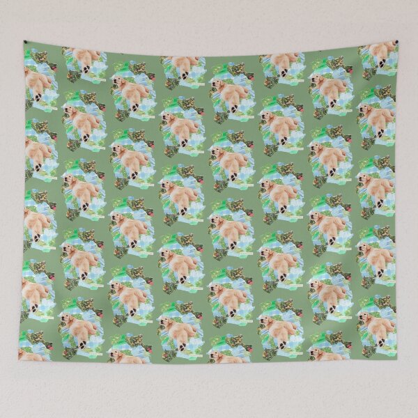 Item preview, Booty Dog | Cute silly labrador puppy collage design designed and sold by OnBambisMind.