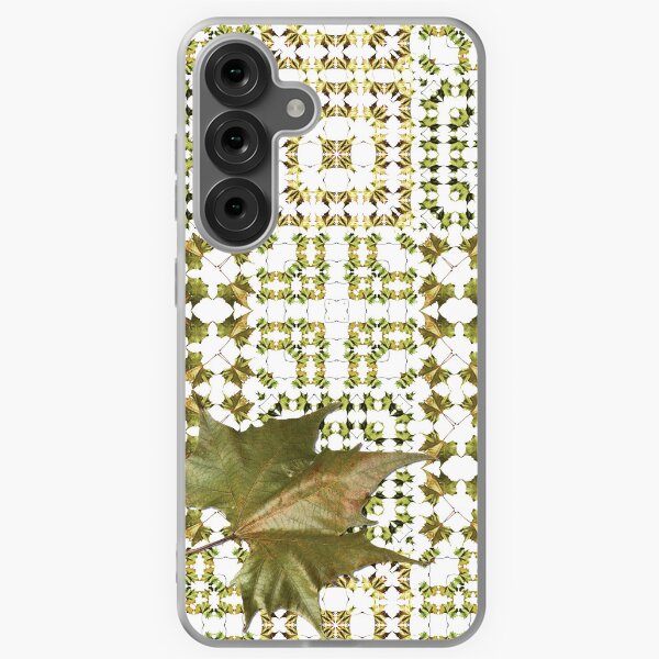 Army Green Leaf Quilt Samsung Galaxy Soft Case