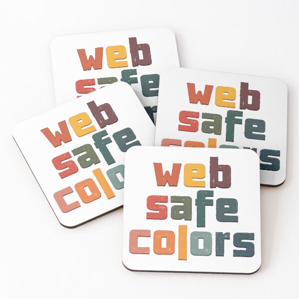 Item preview, Web Safe Colors Retro Graphic Design designed and sold by Ajay Creative Studio.