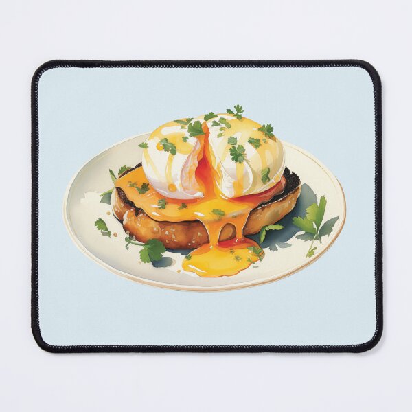 Item preview, Plate of Single Egg Benedict with Hollandaise Sauce designed and sold by Alicia Chee.