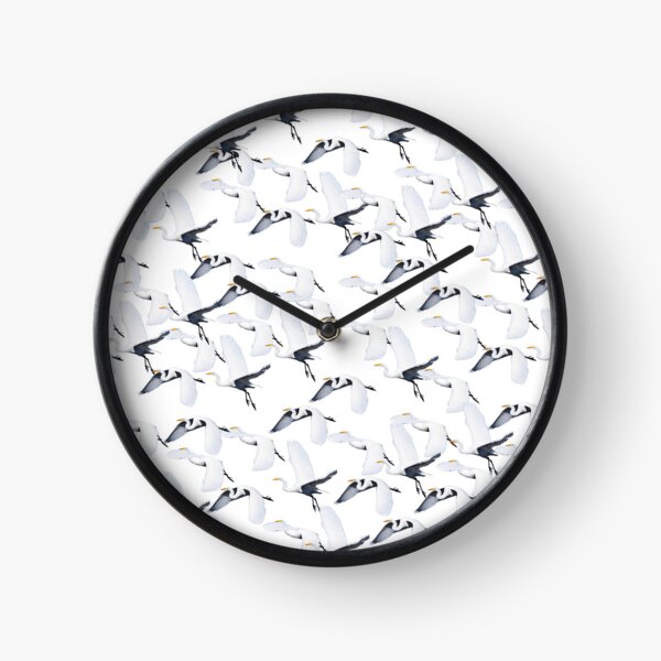 White Egret Migration Clock