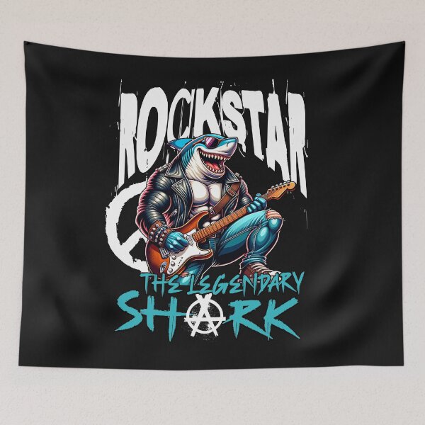 Item preview, Rockstar Shark designed and sold by Belarte.shop.