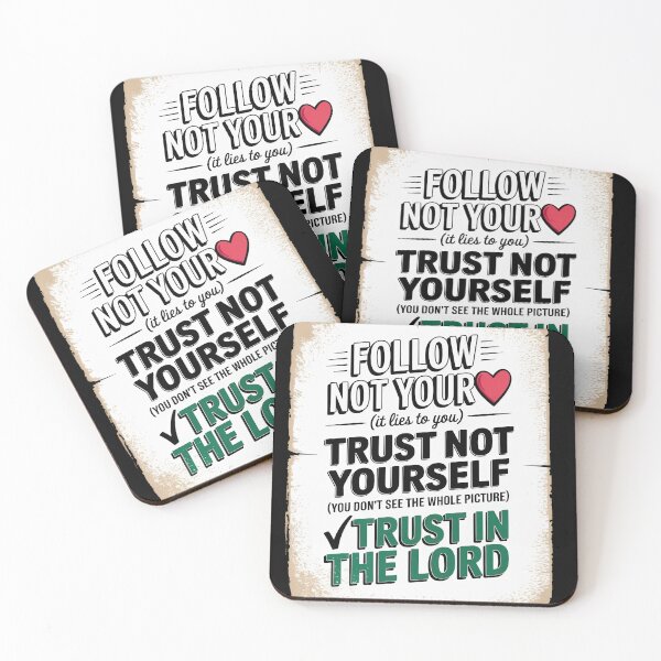Item preview, Follow Not Your Heart – Trust in the Lord | Bold Christian Bible Verse Shirt designed and sold by bibletimeline66.