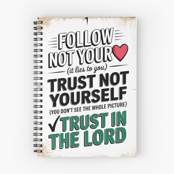 Item preview, Follow Not Your Heart – Trust in the Lord | Bold Christian Bible Verse Shirt designed and sold by bibletimeline66.