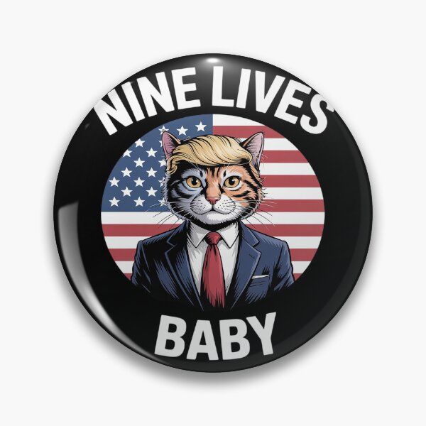 Item preview, Nine Lives Baby Funny Trump Cat Design designed and sold by splindoershop.