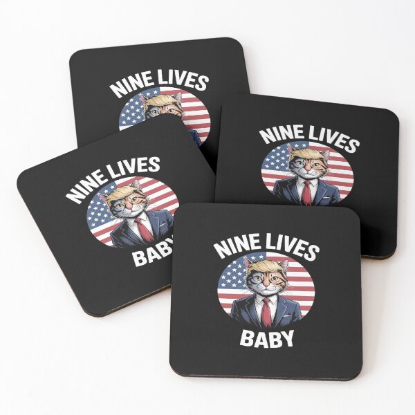 Item preview, Nine Lives Baby Funny Trump Cat Design designed and sold by splindoershop.