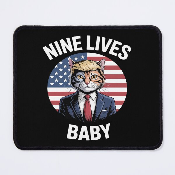 Item preview, Nine Lives Baby Funny Trump Cat Design designed and sold by splindoershop.
