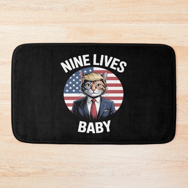 Item preview, Nine Lives Baby Funny Trump Cat Design designed and sold by splindoershop.