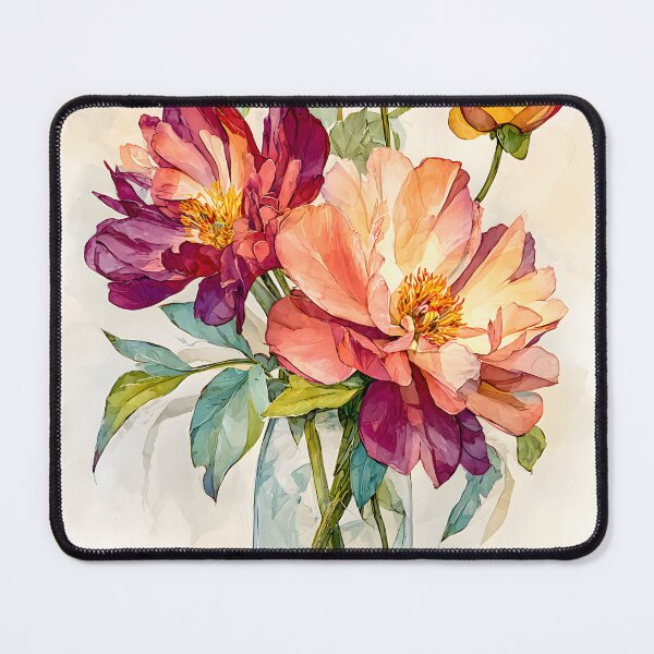 Item preview, peonies flower vase designed and sold by Artania21.