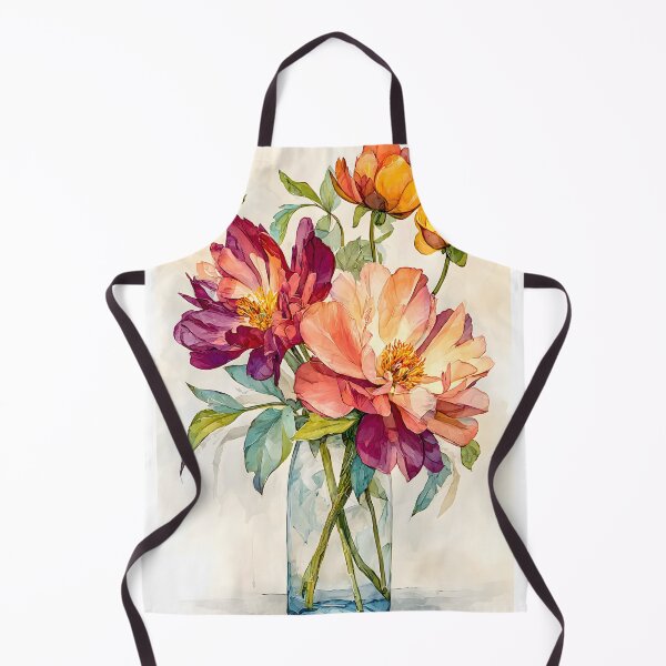 Item preview, peonies flower vase  designed and sold by Artania21.