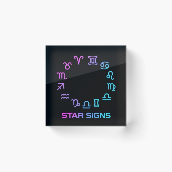 Item preview, Zodiac Symbols Pastel Gradient Poster designed and sold by MysticArtisan.