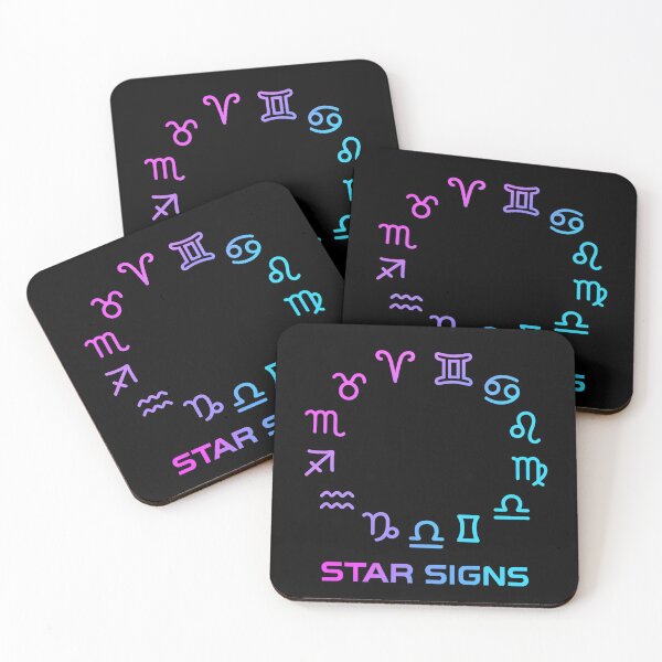 Item preview, Zodiac Symbols Pastel Gradient Poster designed and sold by MysticArtisan.