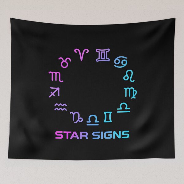 Item preview, Zodiac Symbols Pastel Gradient Poster designed and sold by MysticArtisan.