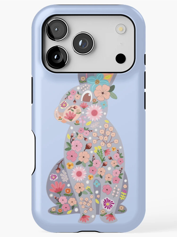 Thumbnail 1 of 4, iPhone Case, Flower Rabbit designed and sold by IdinDesignShop.