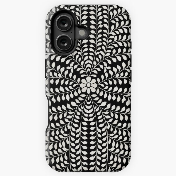 Black and White Camelbone Door iPhone Tough Case