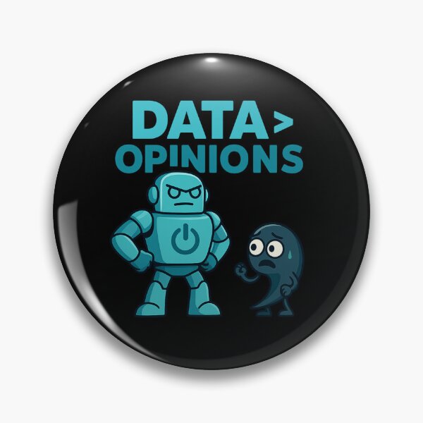 Item preview, Robot Logic: Data > Opinions – Bold Tech Quote for Critical Thinkers designed and sold by VEYA STORE.