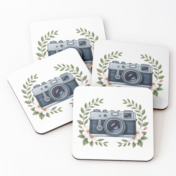 Item preview, vintage camera  with flower  designed and sold by jkrphoto.
