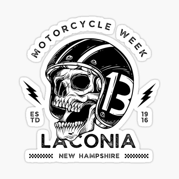Item preview, Skull Rider – Laconia Biker Skull Helmet Graphic designed and sold by PopLoom.