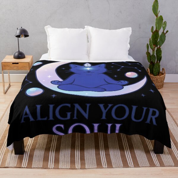 Item preview, Meditating Cosmic Cat Spiritual Poster designed and sold by MysticArtisan.