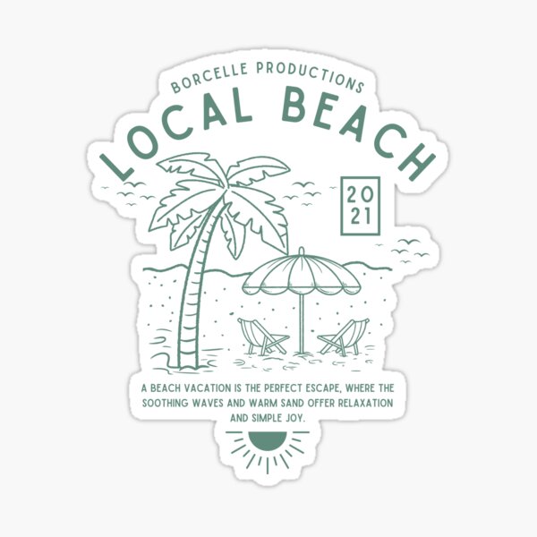 Artikel-Vorschau von Local Beach Minimal T-Shirt – Sommer 2021 Küstenstimmung, designt und verkauft von Royal Scepter.