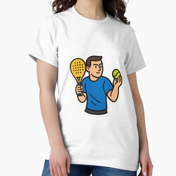 Item preview, Padel Player – Cartoon Style Sticker designed and sold by Epesem.