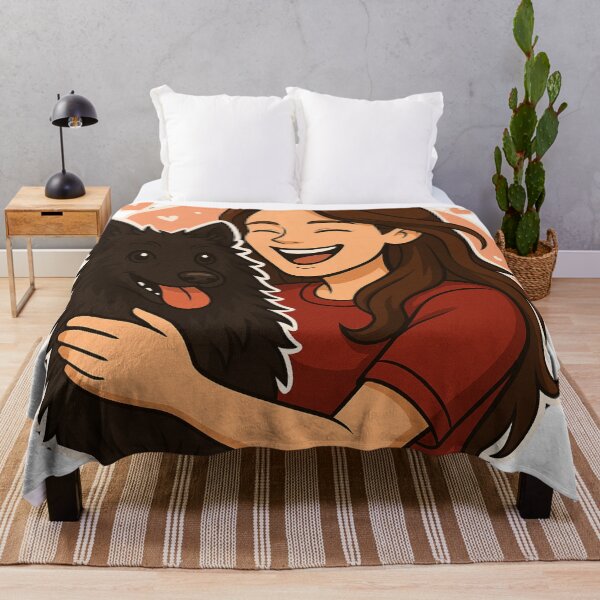 Item preview, Shepherd’s Spirit: Woman & Croatian Sheepdog Cartoon designed and sold by GoodyPaws.
