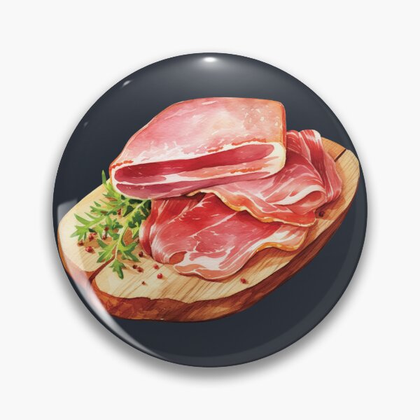 Item preview, Italian Prosciutto Ham On A Wooden Board designed and sold by Alicia Chee.