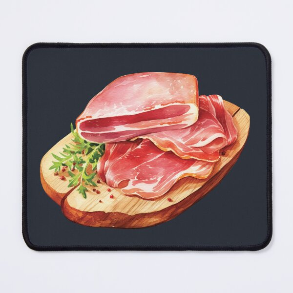 Item preview, Italian Prosciutto Ham On A Wooden Board designed and sold by Alicia Chee.