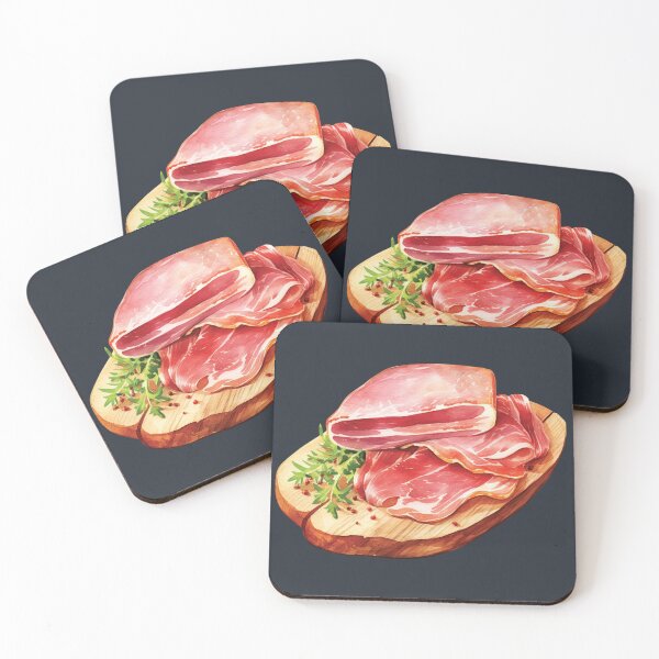 Item preview, Italian Prosciutto Ham On A Wooden Board designed and sold by Alicia Chee.