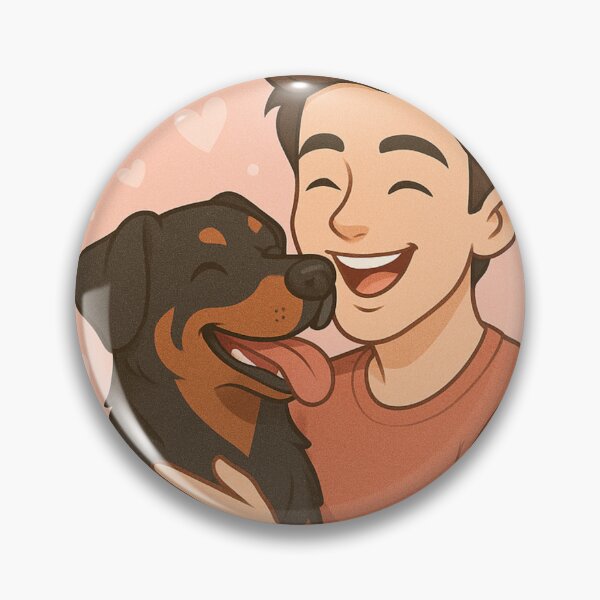 Item preview, Strength & Loyalty: Man & Beauceron Cartoon designed and sold by GoodyPaws.