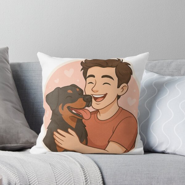Item preview, Strength & Loyalty: Man & Beauceron Cartoon designed and sold by GoodyPaws.