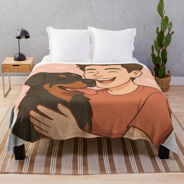 Item preview, Strength & Loyalty: Man & Beauceron Cartoon designed and sold by GoodyPaws.