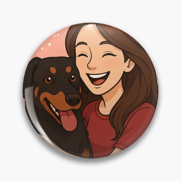 Item preview, Grace & Power: Woman & Beauceron Cartoon designed and sold by GoodyPaws.