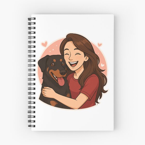 Item preview, Grace & Power: Woman & Beauceron Cartoon designed and sold by GoodyPaws.