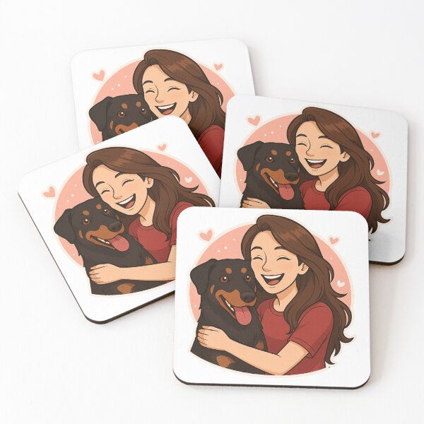 Item preview, Grace & Power: Woman & Beauceron Cartoon designed and sold by GoodyPaws.